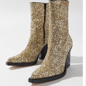 Cooperative Shania Gold GlitterCowboy Boot
